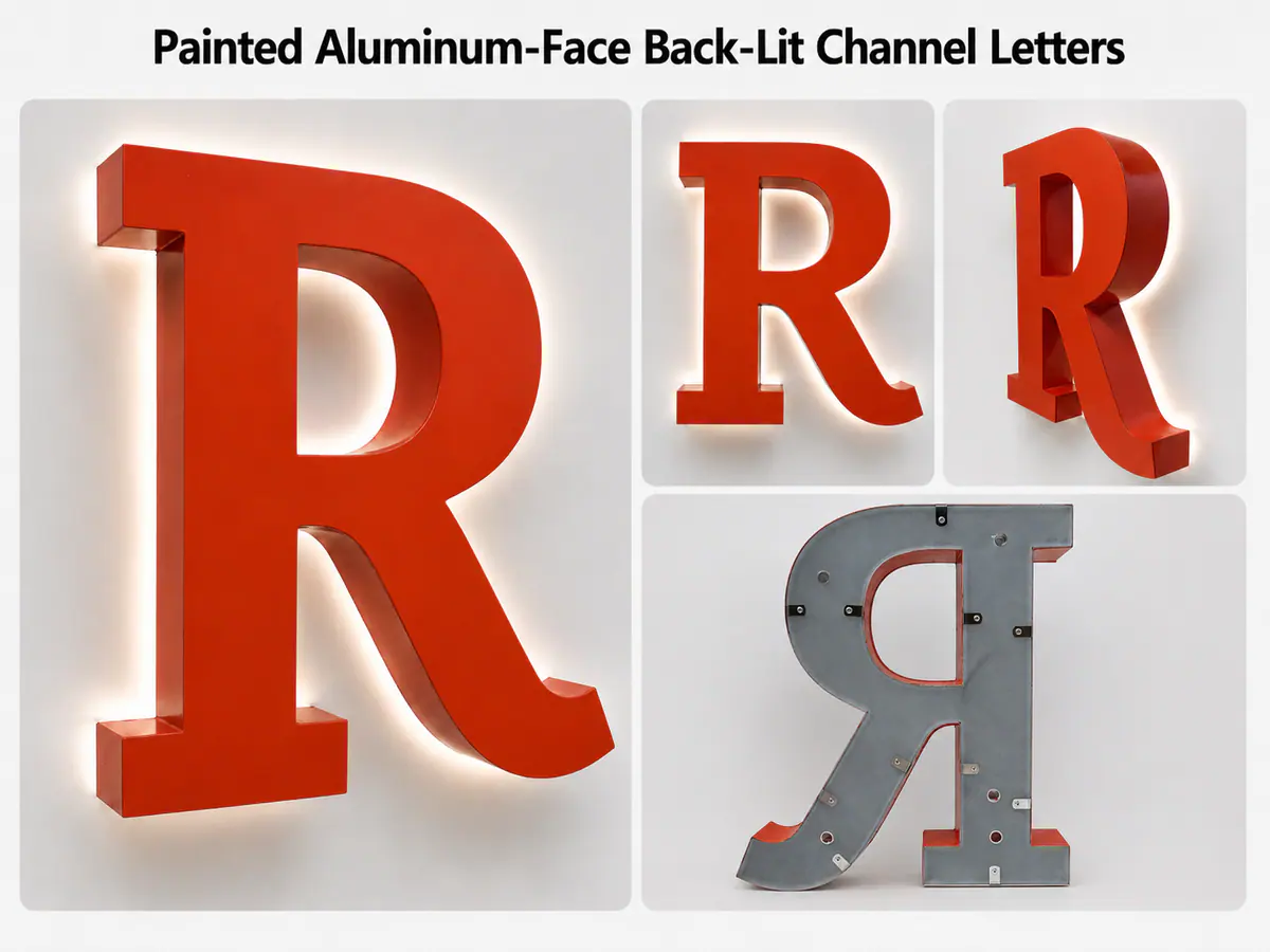 Trimless and halo-lit letters
